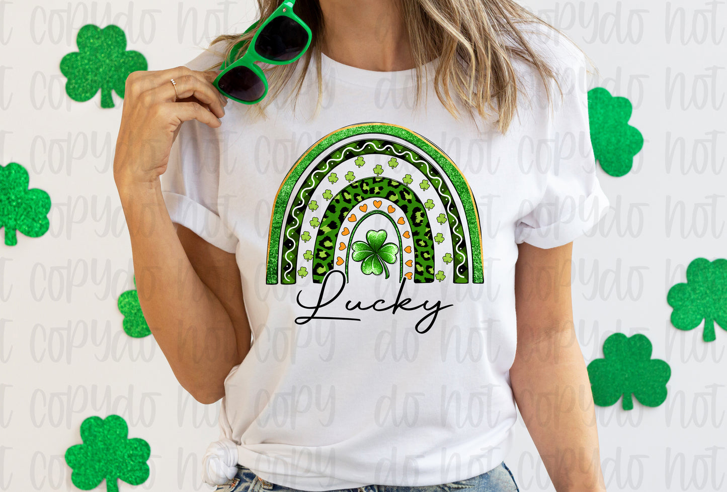 Lucky clover rainbow St. Patrick's Day *DREAM TRANSFER* DTF