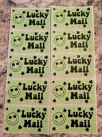 Lucky Mail St Patrick's Day with clovers 50 OR 100 count
