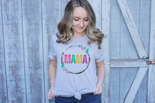 Mama leopard color circle *DREAM TRANSFER* DTF