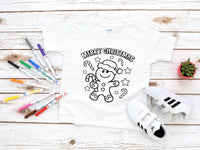 Merry Christmas gingerbread color in Youth size
