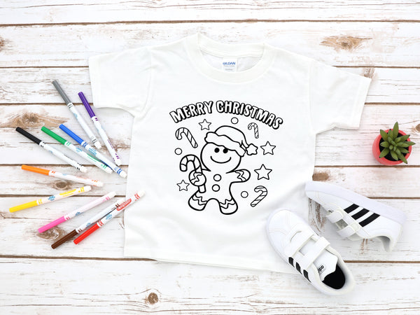 Merry Christmas gingerbread color in Youth size