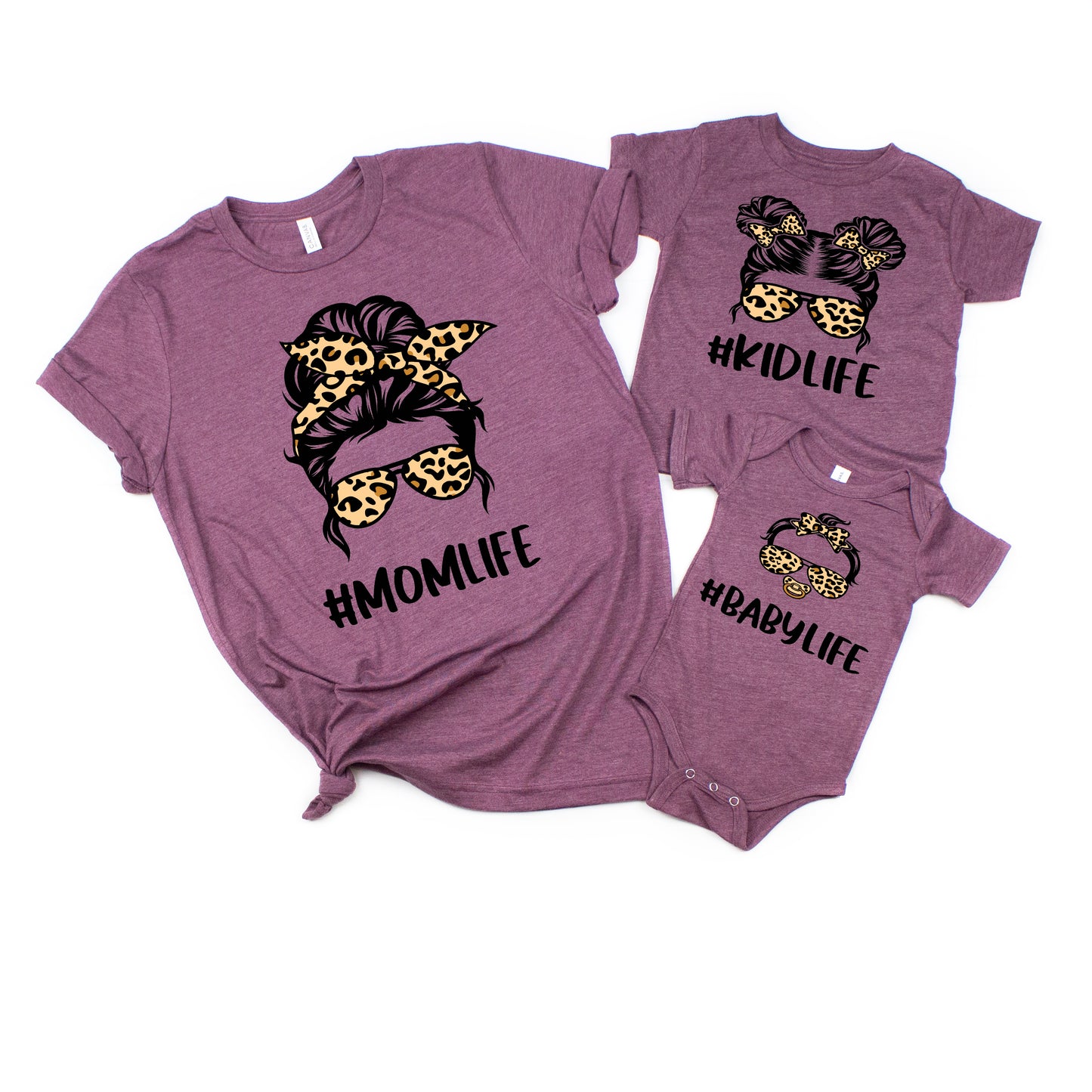Mom life kid life OR baby life leopard *Choose from drop down menu*  *DREAM TRANSFER* DTF