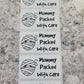 Mummy packed with care Halloween 50 OR 100 count
