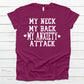 My neck my back my anxiety attack