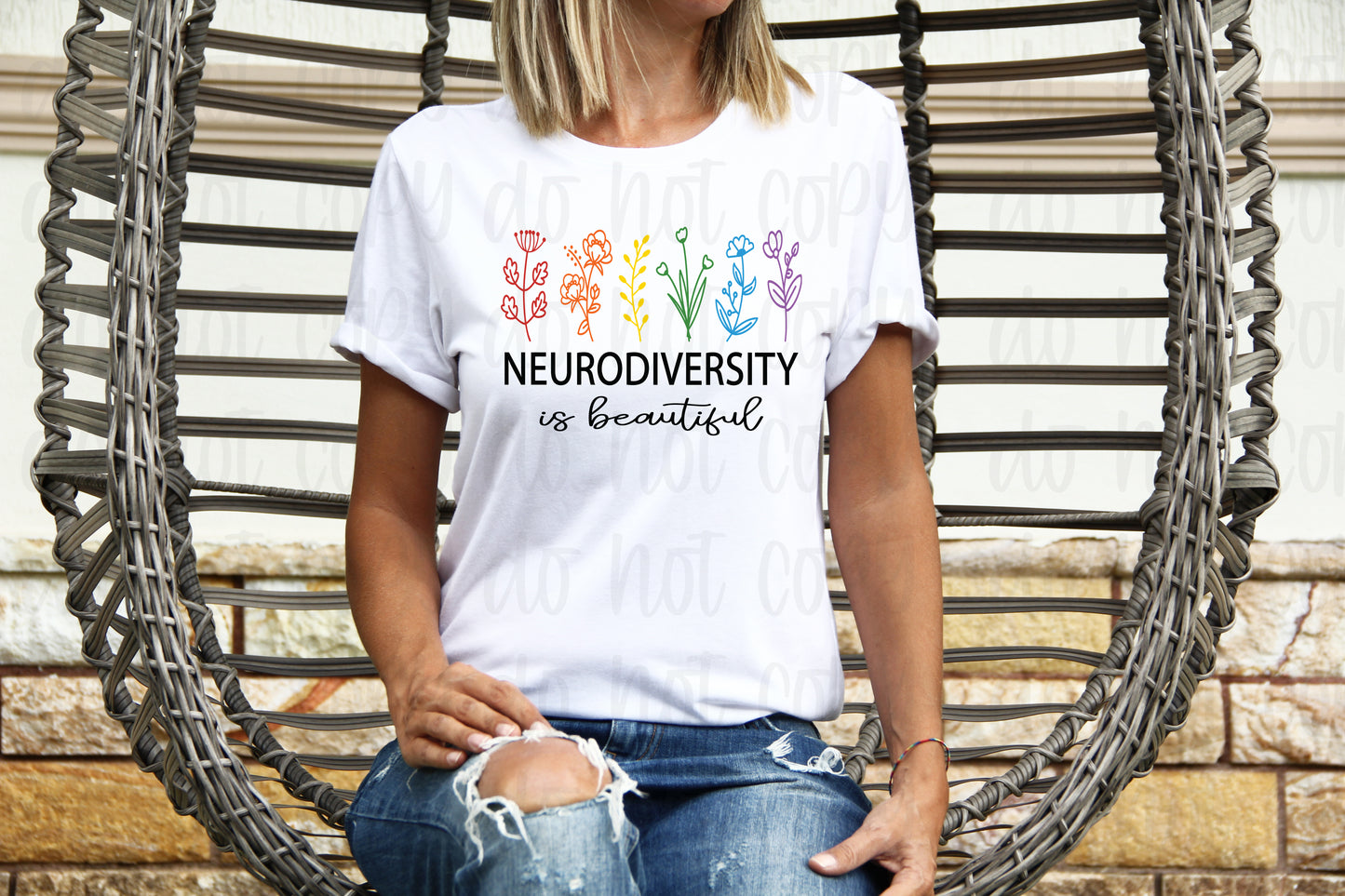 Neurodiversity is beautiful black *DREAM TRANSFER* DTF