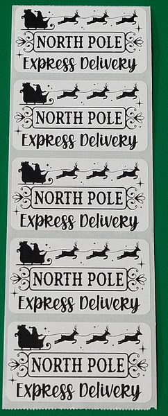 North pole express delivery Christmas 50 OR 100 count