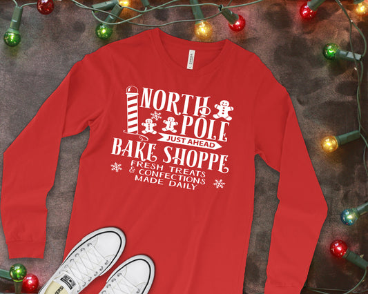 North pole just ahead bake shoppe