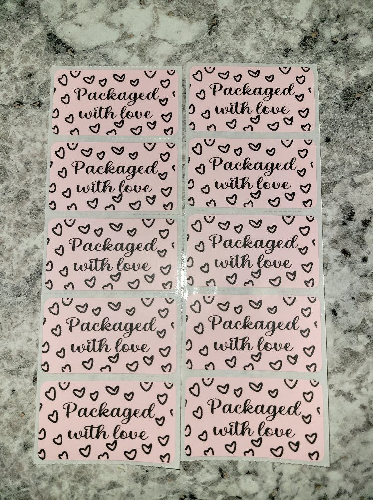 Packaged with love 50 OR 100 count
