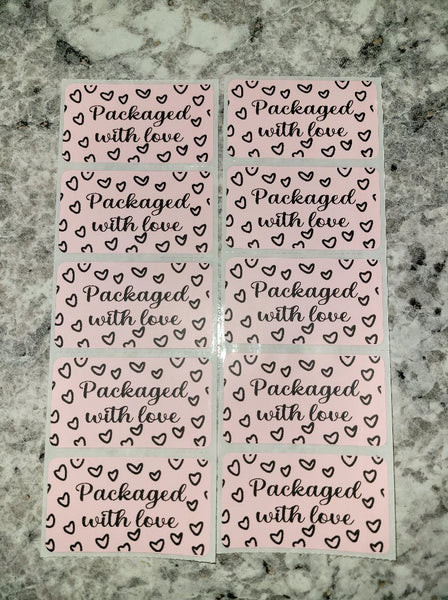 Packaged with love 50 OR 100 count