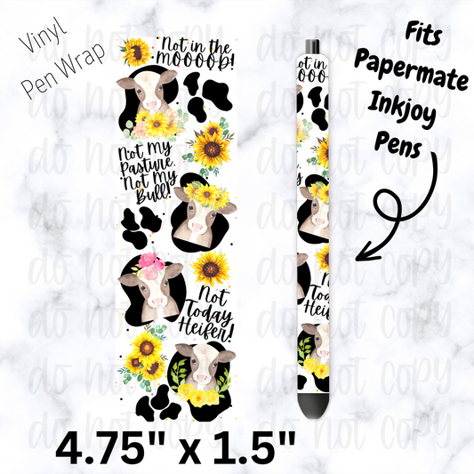 Not in the mood cow pen wrap