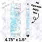 Gray and blue tie dye pen wrap