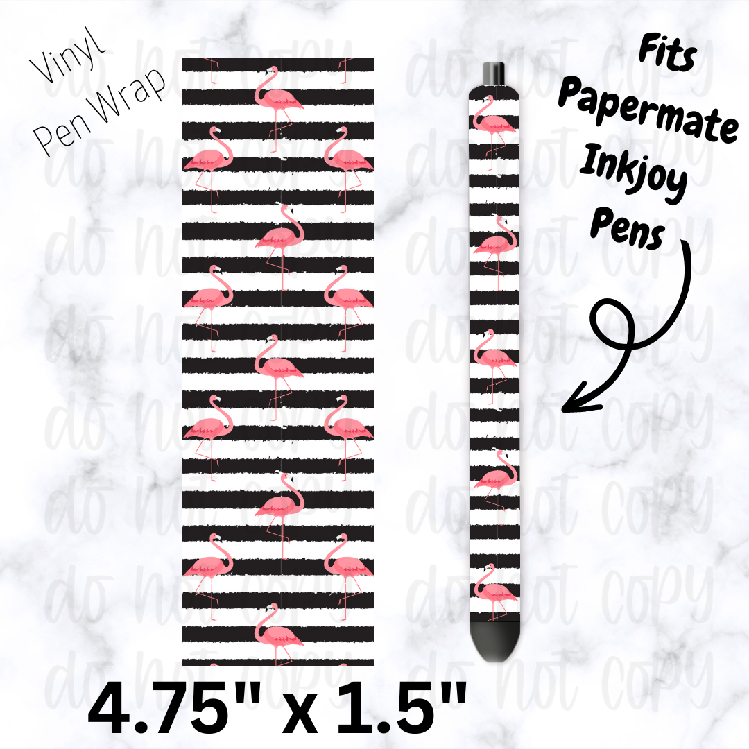 Flamingo pen wrap
