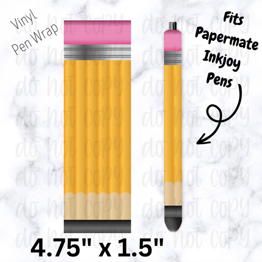 Teacher pencil pen wrap