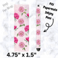 Pink flower pen wrap