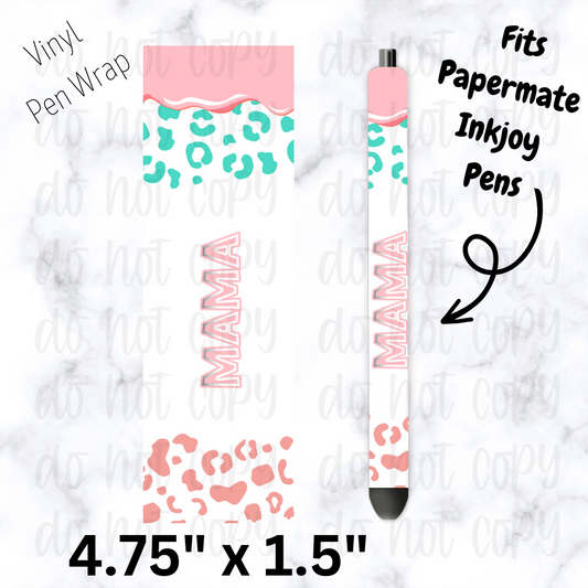 Mama leopard pen wrap