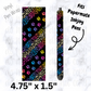 Multi colored paw pen wrap