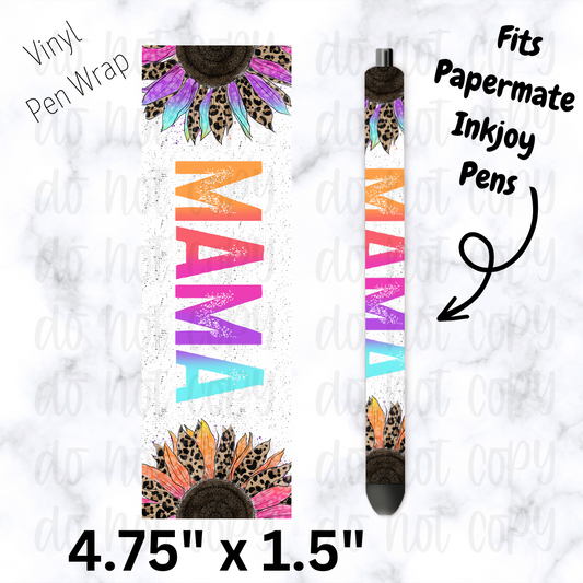Mama sunflower pen wrap