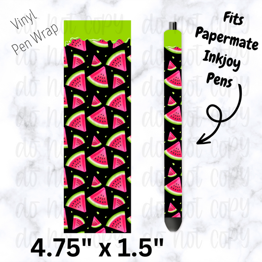 Black watermelon pen wrap