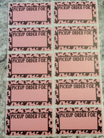 Pickup order for cow print border 50 OR 100 count