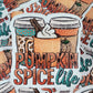 Pumpkin spice life coffee Die cut sticker 3-5 Business Day TAT.