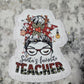 Santa's favorite teacher Die cut sticker 3-5 Business Day TAT.