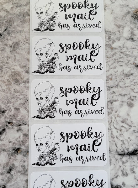 Spooky mail has arrived bride Halloween 50 OR 100 count