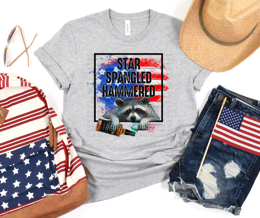 Star spangled hammered raccoon *DREAM TRANSFER* DTF
