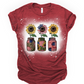 Sunflower mason jar American flag *DREAM TRANSFER* DTF