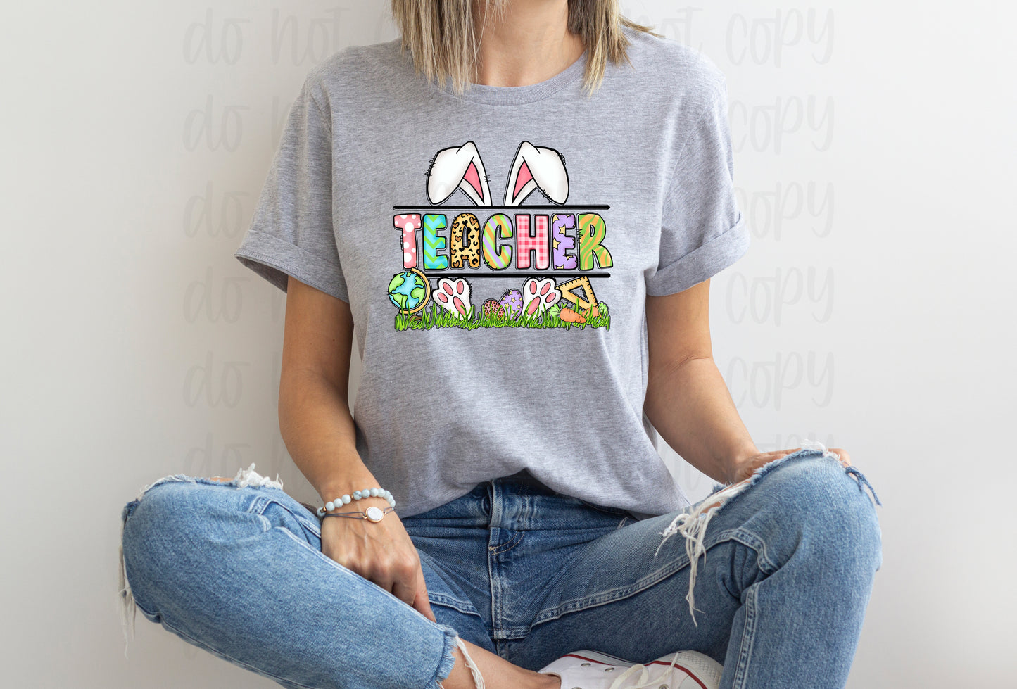 Teacher Easter bunny *DREAM TRANSFER* DTF