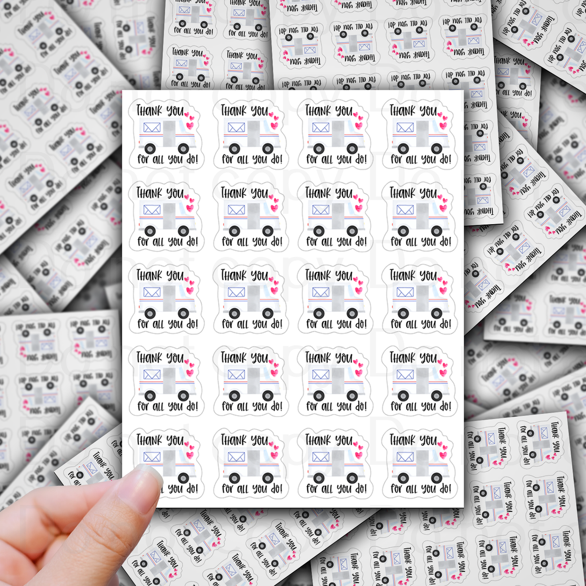 Usps Sticker Sheets Thank you for all you do usps packaging sticker sheet – It's Transfer Time