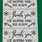 Thank you for shopping small this season Christmas 50 OR 100 count