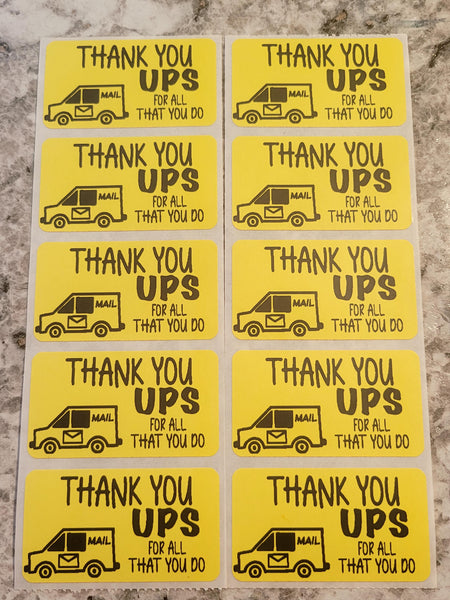Thank you UPS for all that you do 50 OR 100 count
