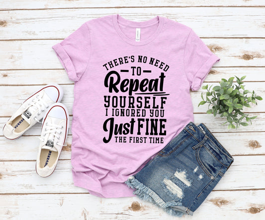 There's no reason to repeat yourself I ignored you just fine the first time (Closing 7-18)