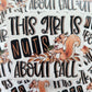 This girl is nuts about fall Die cut sticker 3-5 Business Day TAT