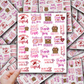 Valentine's day packaging sticker sheet