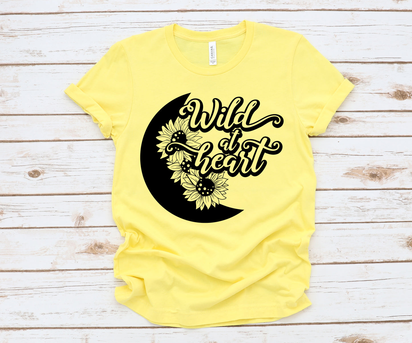 Wild at heart Moon with sunflowers