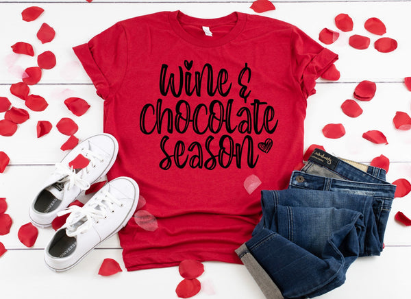 Wine and Chocolate season Valentine