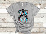 American Mama bun tie dye *DREAM TRANSFER* DTF