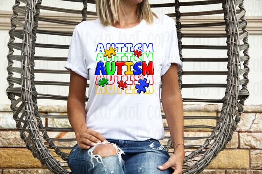 Autism stacked *DREAM TRANSFER* DTF