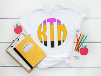 Back to school Monogram (Only 3 letters)