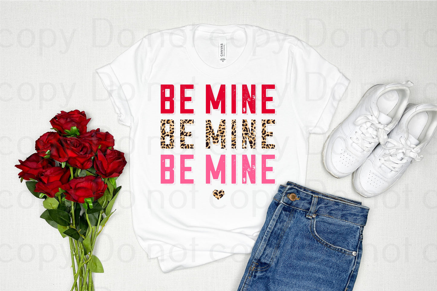 Be mine red leopard pink *DREAM TRANSFER* DTF