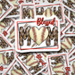 Blessed Baseball Mom heart Die cut sticker 3-5 Business Day TAT