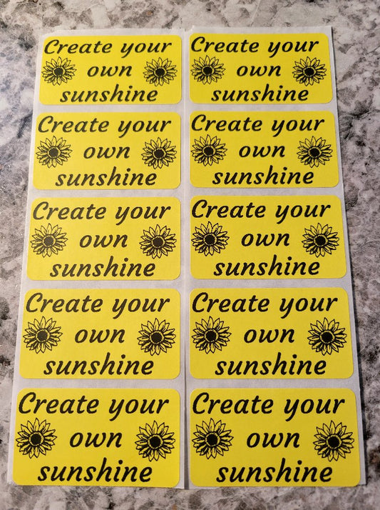 Create your own sunshine 50 OR 100 count