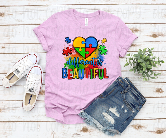 Different is beautiful heart  *DREAM TRANSFER* DTF