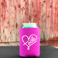 Faith heart koozie pocket size