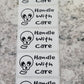 Handle with care skull Halloween 50 OR 100 count