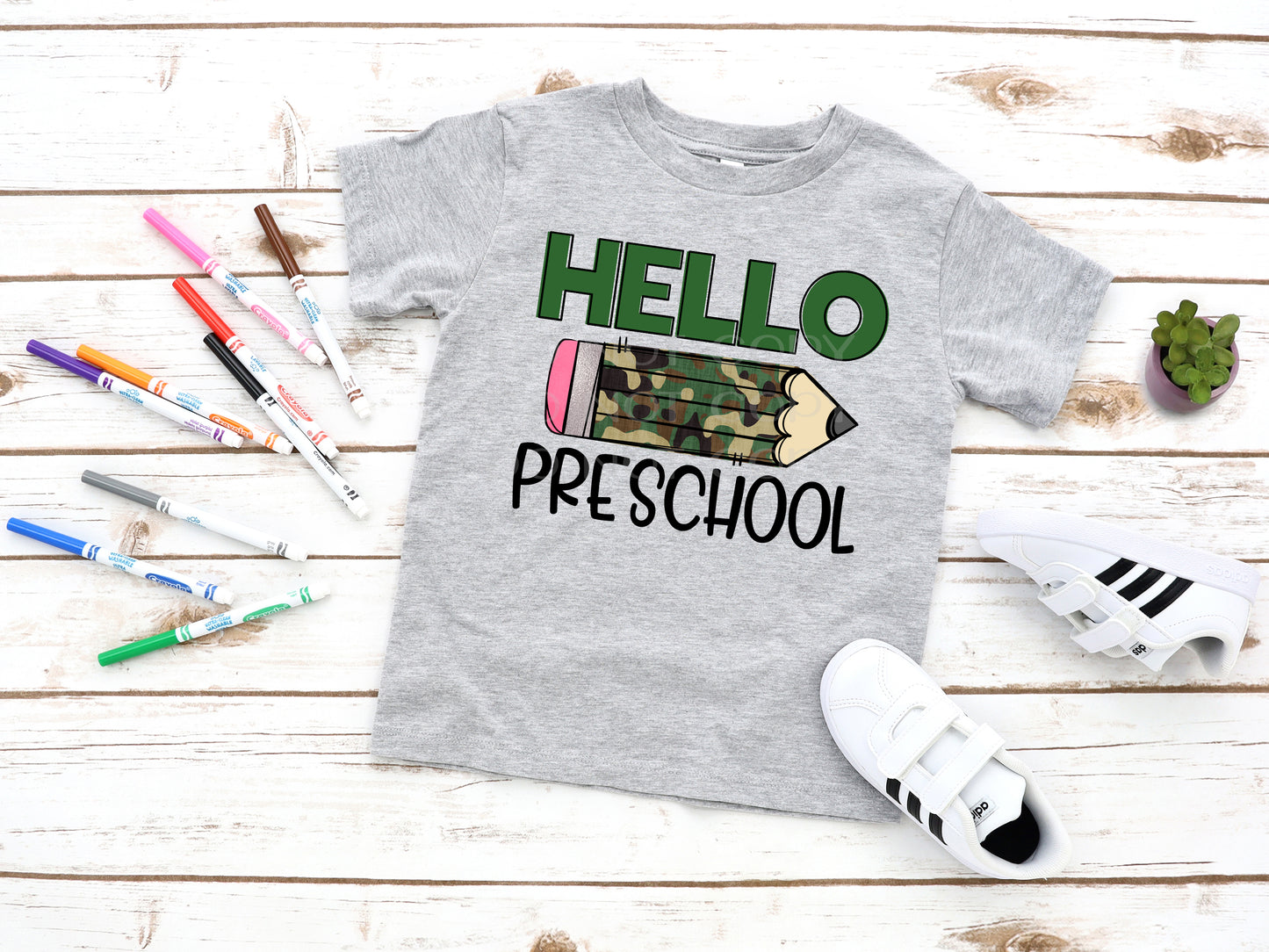 Hello school camo *you choose grade* *DREAM TRANSFER* DTF
