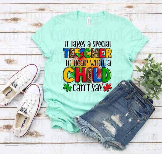 It takes a special teacher to hear what a child can't say *DREAM TRANSFER* DTF