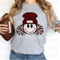 Retro Maroon burgundy cheer pom pom *DREAM TRANSFER* DTF