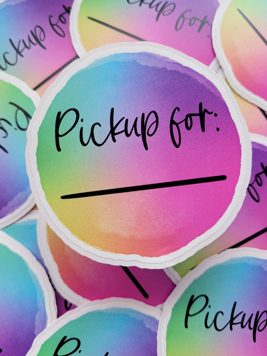 Pickup for multicolor circle Die cut sticker 3-5 Business Day TAT